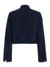 Pinko Tech Fabric Blazer In Blue