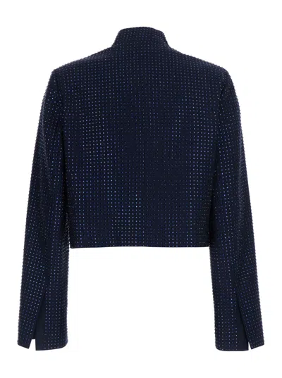Pinko Tech Fabric Blazer In Blue
