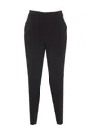 Pinko Slim-cut Cropped Trousers In Black