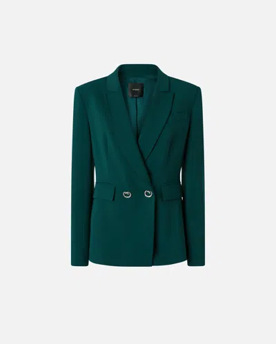 PINKO BLAZER EN CADY TECHNIQUE AVEC BOUTONS EN MÉTAL