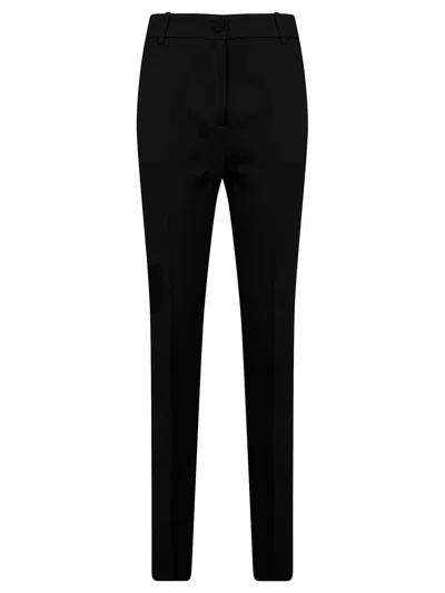 Pinko Technical Cady Flared Pants In Nero Limousine