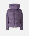 Pinko Technical Canvas Jacket With Hood In Purple