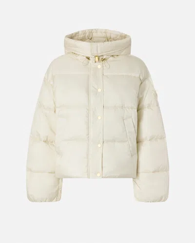 Pinko Technical Canvas Jacket With Hood In White