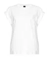 Pinko Telesto Cotton T-shirt In White