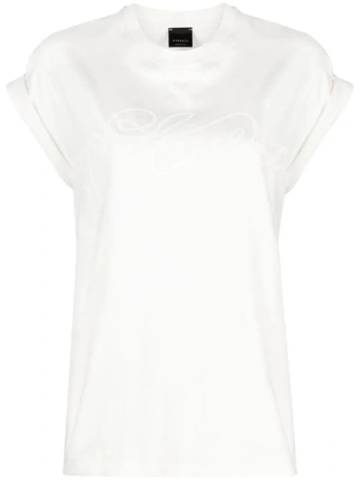 Pinko Telesto Cotton T-shirt In White