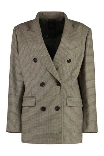 Pinko Tenaglia Double-breasted Wool Blazer