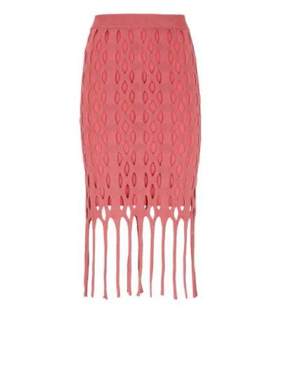 Pinko Skirt In Solid Pink