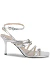 Pinko Lisa Sandals In Silver