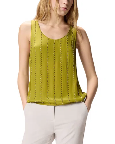 Pinko Vest Top With Jewel Stripes In Green