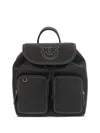 Pinko Textured Black Backpack