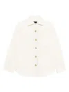 Pinko Textured Buttoned Jacket In Neutral