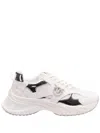 Pinko Leather Slip-on Sneakers With Metallic Accents In White