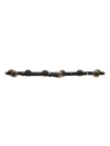 Pinko Leather Thin Strap Decorative Buckles In Brown