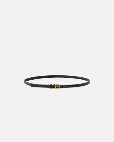 Pinko Thin Leather Belt 1 Cm In Multi