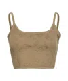 Pinko Thin Shoulder Strap Vest In Brown