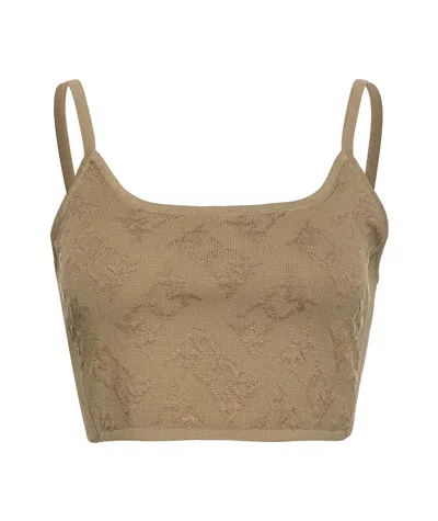 Pinko Thin Shoulder Strap Vest In Brown