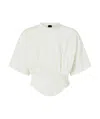 Pinko Corset-style Short Sweater In White