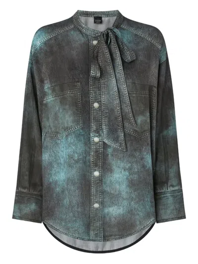 Pinko Tie-neck Shirt In Multi