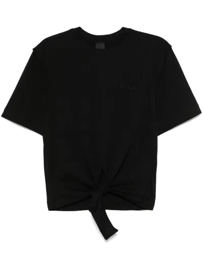 Pinko Tied T-shirt In ブラック