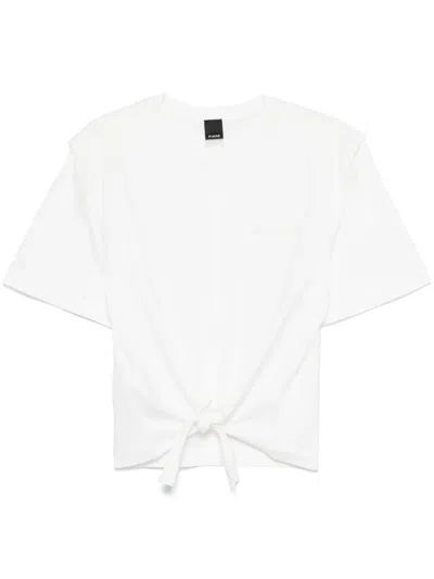 Pinko Tied T-shirt In White