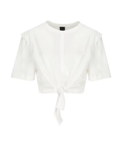 PINKO PINKO TIED CREWNECK T-SHIRT