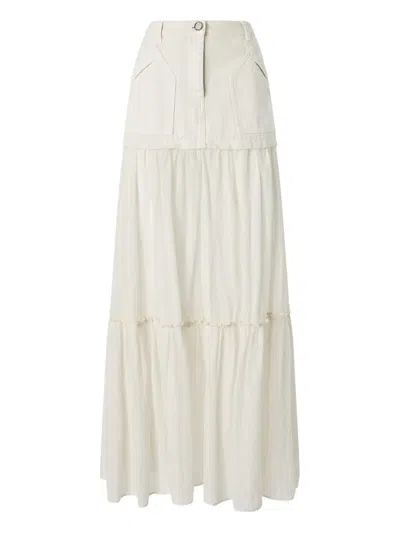 PINKO TIERED MAXI SKIRT