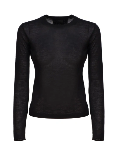 Pinko Tight-fitting Jersey In Black