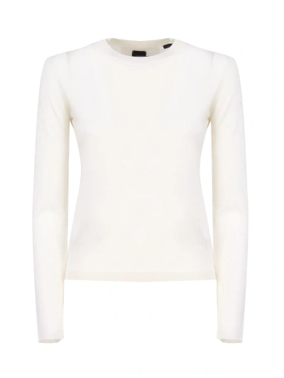 Pinko Tight-fitting Sweater In White