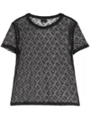 PINKO PINKO TOGO T-SHIRT PIZZO MONOGRAM