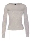 Pinko Cozy And Stylish Sweater In Grey