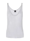 Pinko Noha Viscose And Metallized Fibre Tank Top