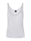 Pinko Noha Viscose And Metallized Fibre Tank Top