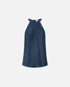 Pinko Flowing Top With Bow In Multi