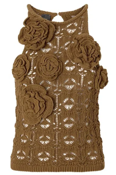 Pinko Top Metallici E Grigi In Brown