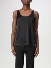 Pinko Luxurious Silk Blend T-shirt In Black