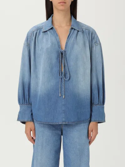 PINKO TOP PINKO WOMAN COLOR BLUE,G96135009