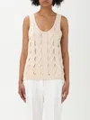 Pinko Cut-out Detailing Top With Appliqué Logo In White