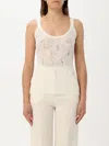Pinko Lightweight Rips Ribbed Tank Top In White