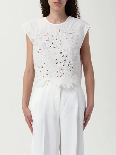 PINKO TOP PINKO WOMAN COLOR WHITE,G86532001