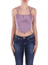 Pinko Top Purple In Viola Blu E Verdi