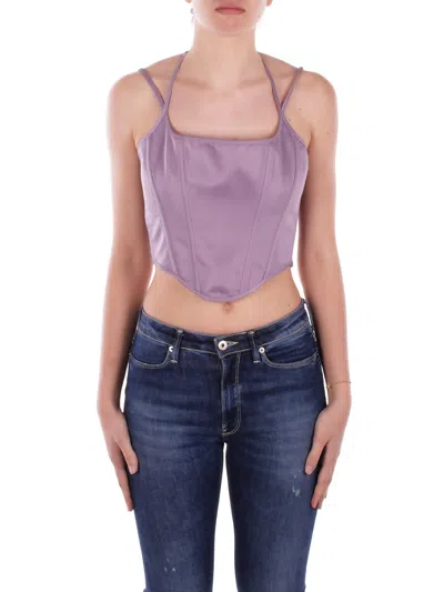 Pinko Top Purple In Viola Blu E Verdi