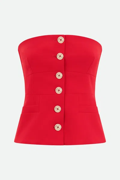 Pinko Top Rosso In Red
