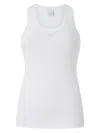 Pinko Logo-embroidered Tank Top In White