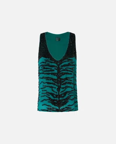 Pinko Sequin Embellished Top In Multi