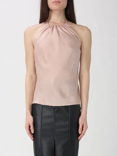 Pinko Carota Top Satin In Neutral