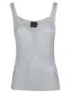 Pinko Noha Canotta Tank Top In Grey