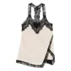 Pinko Lingerie Top With Lace In Neutral
