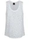 Pinko Crew Neck Vest In White