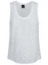 Pinko Crew Neck Vest In White