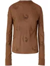 Pinko Rebora Blouse In Brown
